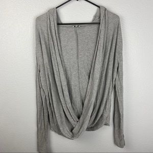 Tobi Brand Open Front Pullover Hoodie Sweater